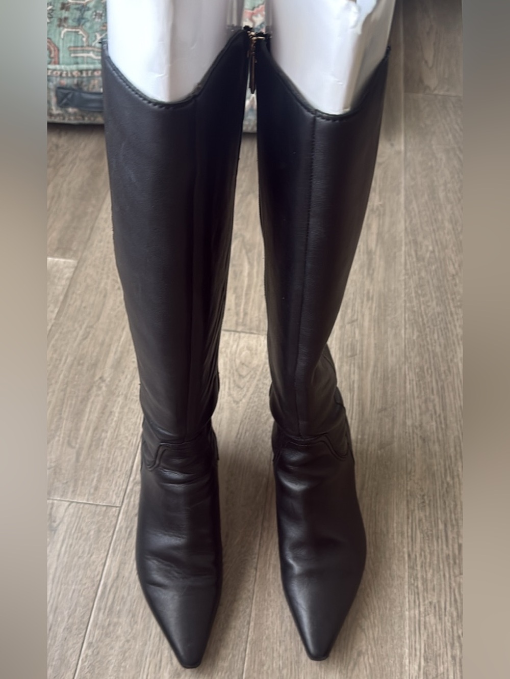 Naturalizer Black Pointed-Toe Over-the-Knee Boots